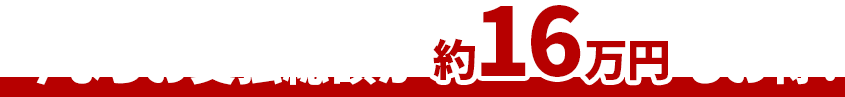 今ならお支払総額が約16万円もお得！