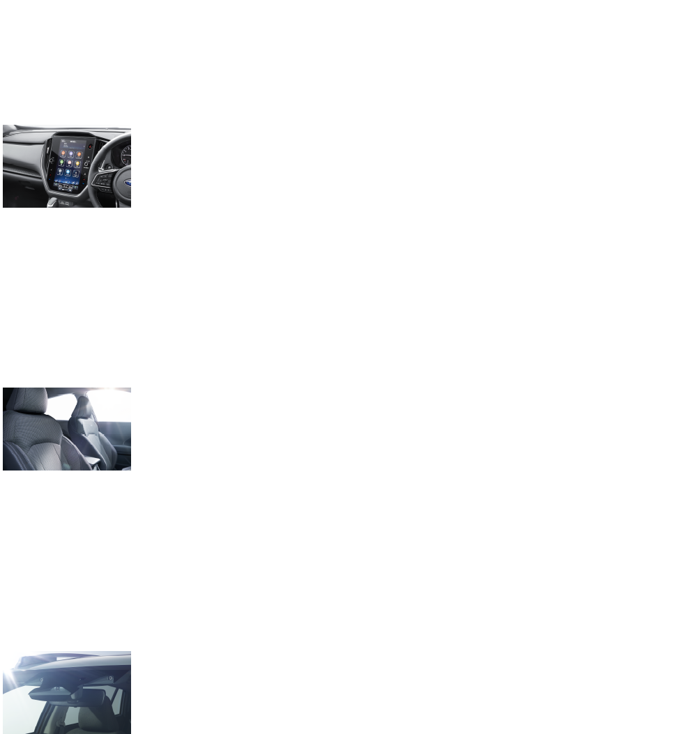 DESIGN　移動時間にさらなる愉しさを。DRIVING人を考え抜いた快適な走り。SAFETY安心の幅をさらに広げた「新世代アイサイト」。