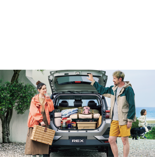 UTILITY多彩なニーズに応えるユーティリティ。目的や荷物に合わせて自在にアレンジできる大容量のカーゴルーム。日常からアウトドアまで様々なシーンで活躍します。