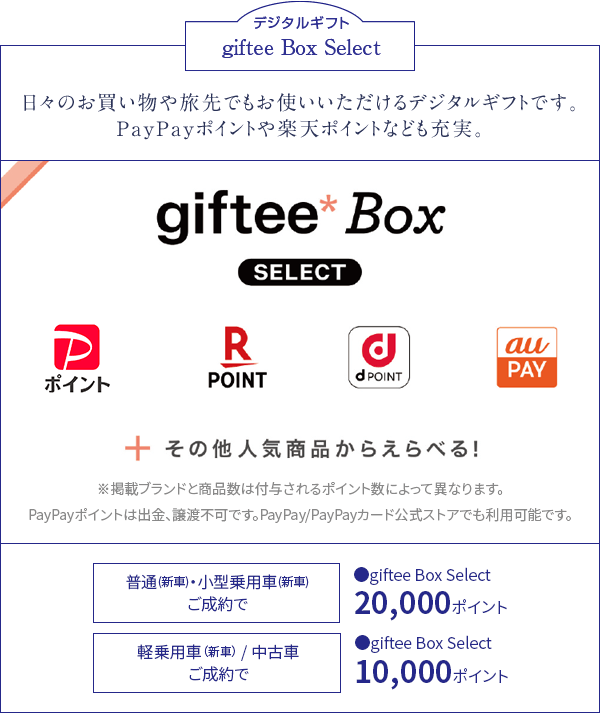 デジタルギフト：日々のお買い物や旅先でもお使いいただけるデジタルギフトです。PayPayポイントや楽天ポイントなども充実。