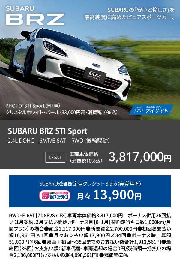 SUBARU BRZ STI Sport