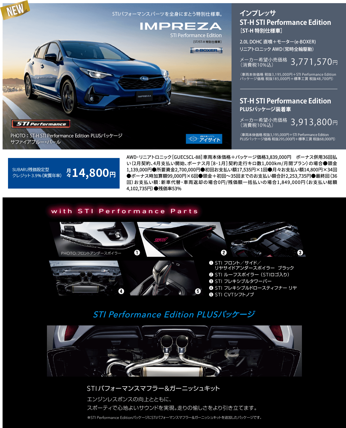 NEW IMPREZA インプレッサ ST Smart Edition