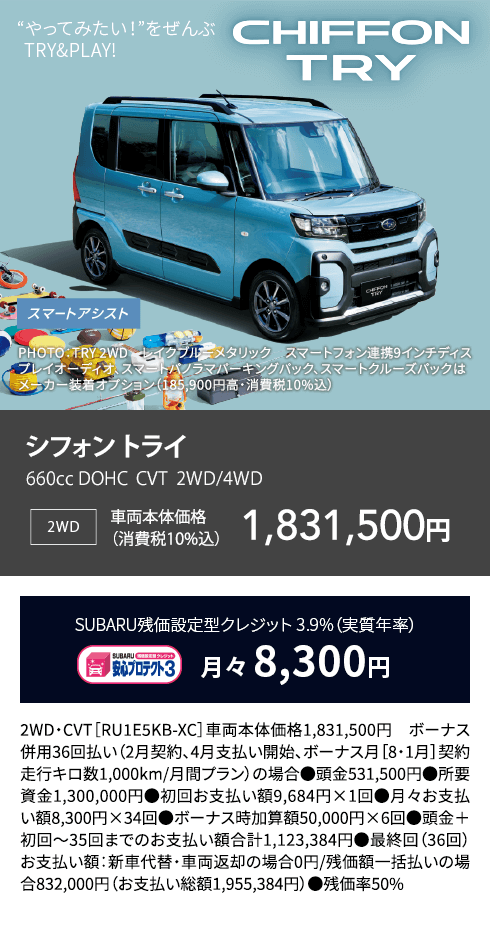 CHIFFON TRY シフォントライ