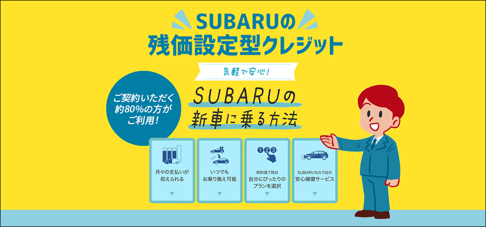 SUBARUの残価設定型クレジット